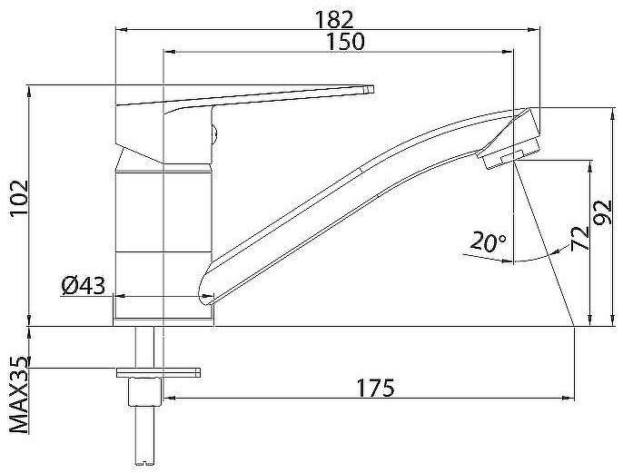 Смеситель для раковины Milardo Helic HELSBR0M01 Хром глянцевый Смеситель для раковины Milardo Helic HELSBR0M01 Хром глянцевый