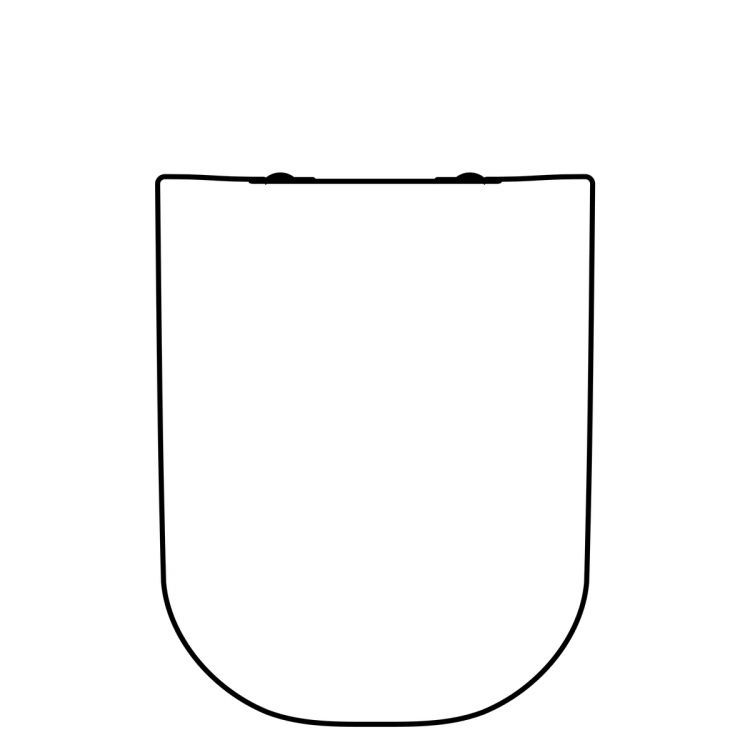 Сиденье для унитаза Geberit Smyle с механизмом плавного закрывания SoftClose, крепление сверху [500.236.01.1]