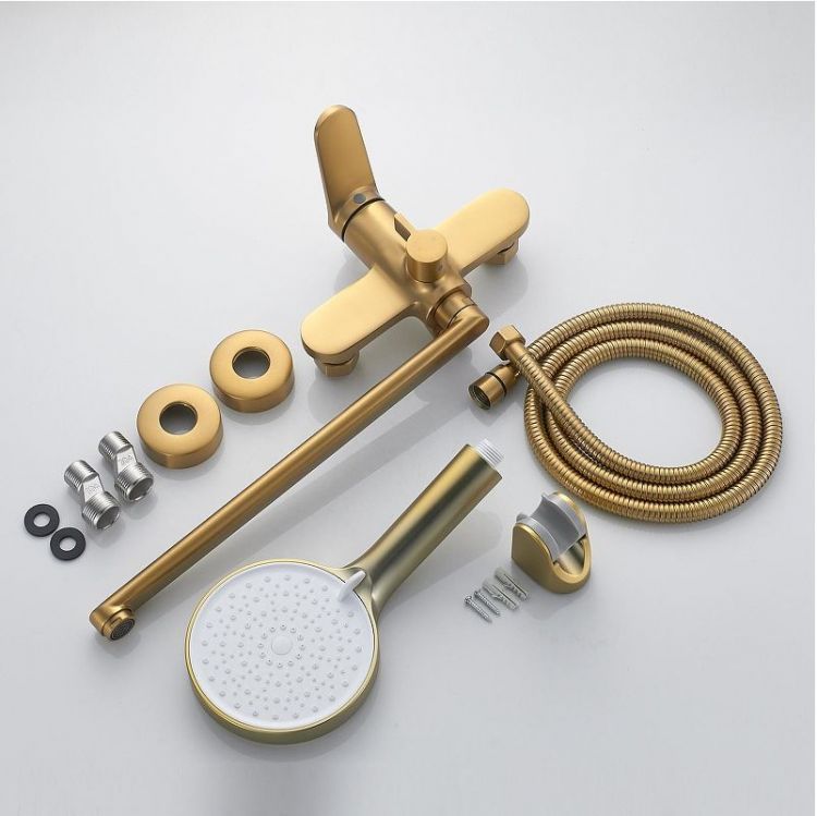 Смеситель для ванны Shevanik S43G S4322G универсальный цвет Золотой сатин Смеситель для ванны Shevanik S43G S4322G универсальный цвет Золотой сатин