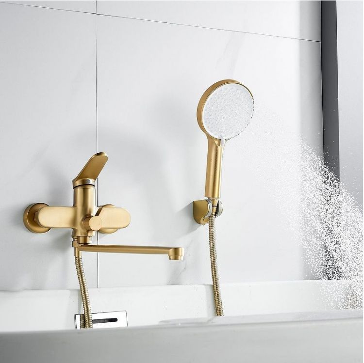 Смеситель для ванны Shevanik S43G S4322G универсальный цвет Золотой сатин Смеситель для ванны Shevanik S43G S4322G универсальный цвет Золотой сатин