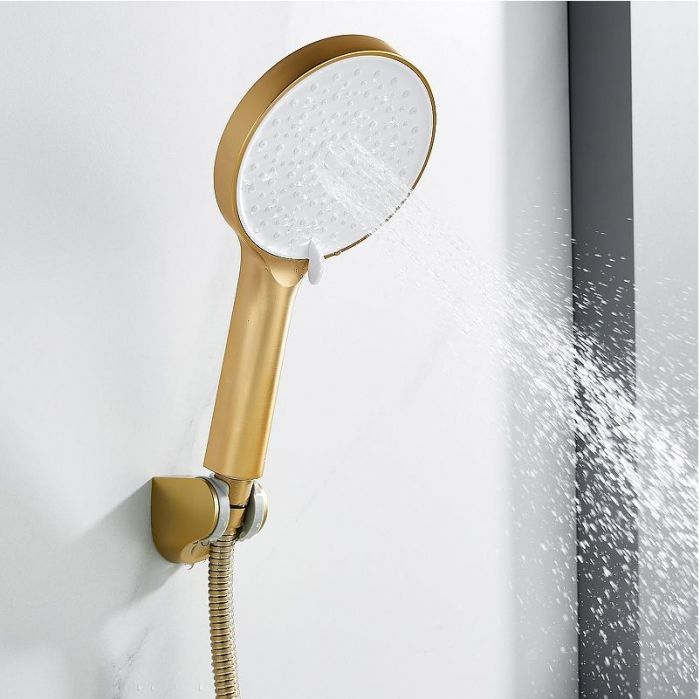 Смеситель для ванны Shevanik S43G S4322G универсальный цвет Золотой сатин