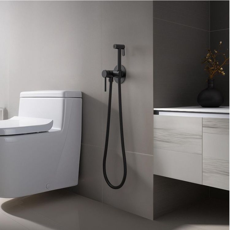 Гигиенический душ со смесителем Timo Saona 2338/03SM цвет Черный матовый