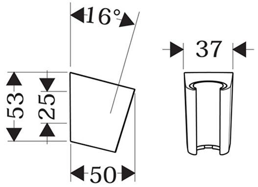 Hansgrohe Portec S Держатель для ручного душа, настенный, цвет: шлифованный черный хром