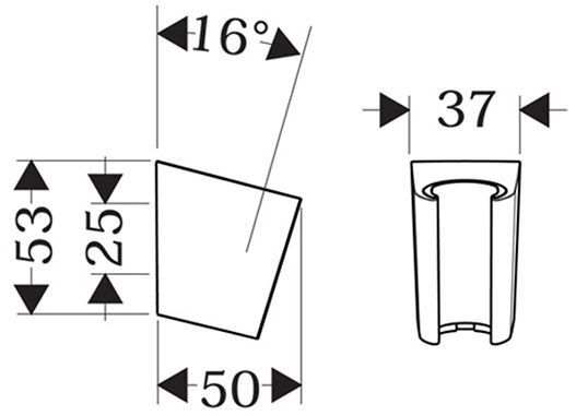 Hansgrohe Portec S Держатель для ручного душа, настенный, цвет: шлифованный черный хром