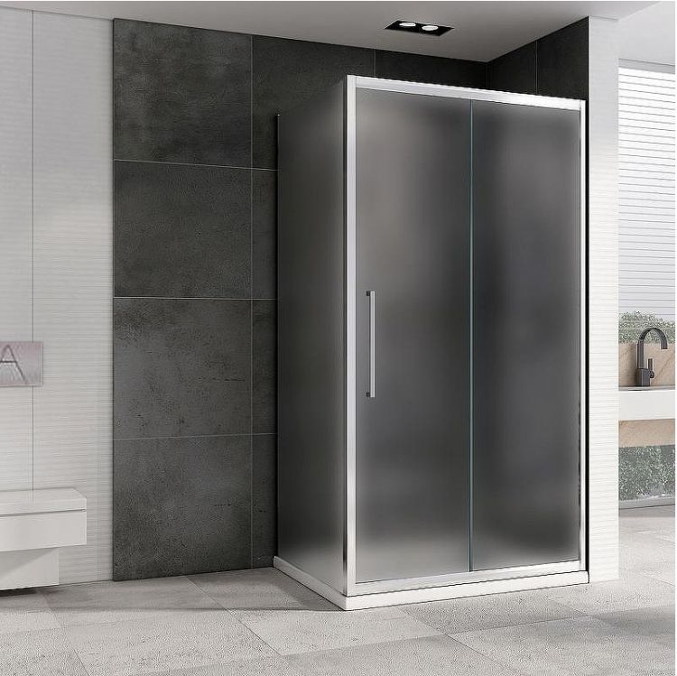 Душевой уголок Abber Schwarzer Diamant 140x80 AG30140MH-S80M профиль Хром стекло матовое Душевой уголок Abber Schwarzer Diamant 140x80 AG30140MH-S80M профиль Хром стекло матовое