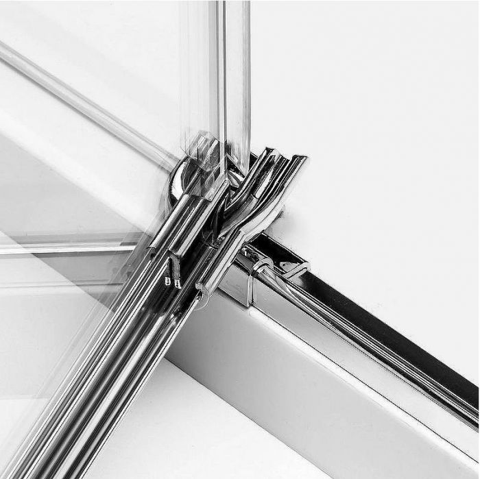 Душевой уголок New Trendy Avexa Chrome 120х110 R EXK-1512 профиль Хром стекло прозрачное
