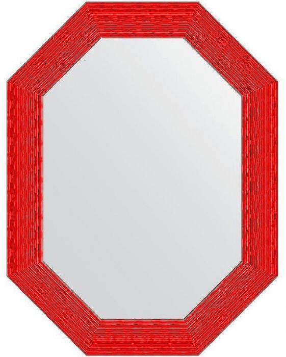 Зеркало Evoform Polygon 86х66 BY 7299 в багетной раме - Красная волна 89