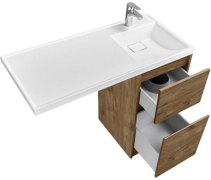 Тумба под раковину Aquaton Лондри 105 1A267001LHDR0 Дуб Рустикальный без фасада