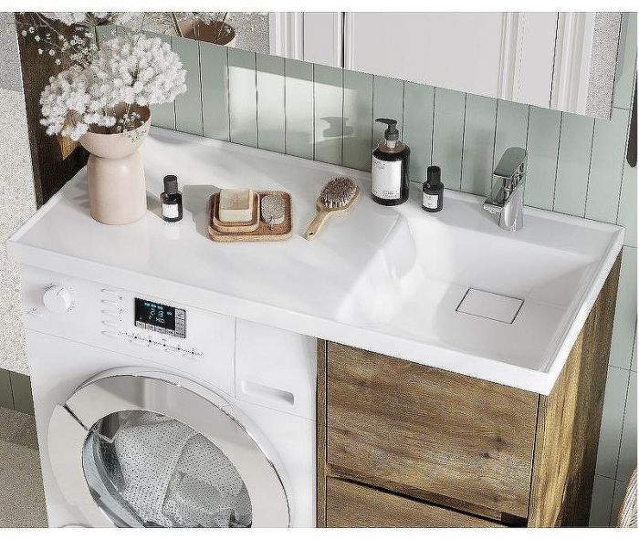 Тумба под раковину Aquaton Лондри 105 1A267001LHDR0 Дуб Рустикальный без фасада