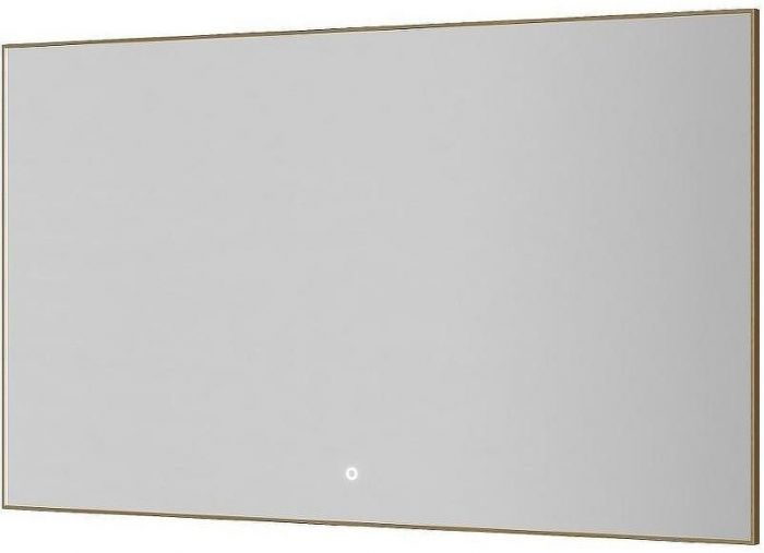 Зеркало Boheme Modern 120x70 543-120-GM с подсветкой Оружейная сталь с сенсорным выключателем и подогревом
