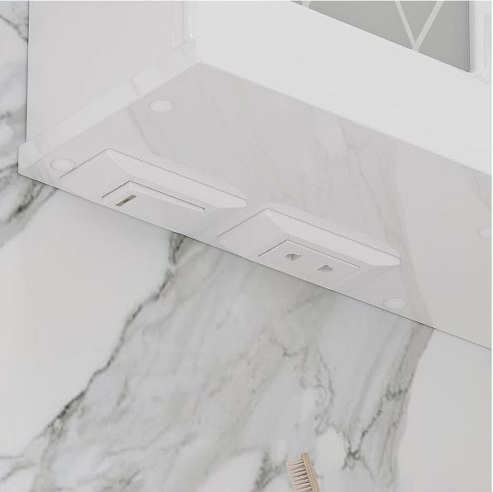 Зеркало со шкафом Volna Milena 55 L zsMLN55.L-01 с подсветкой Белое