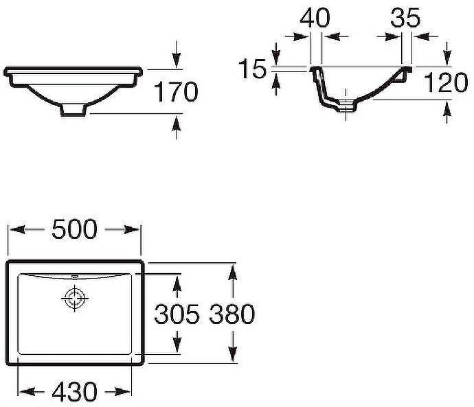 Раковина Roca Diverta 50 327114000 Белая
