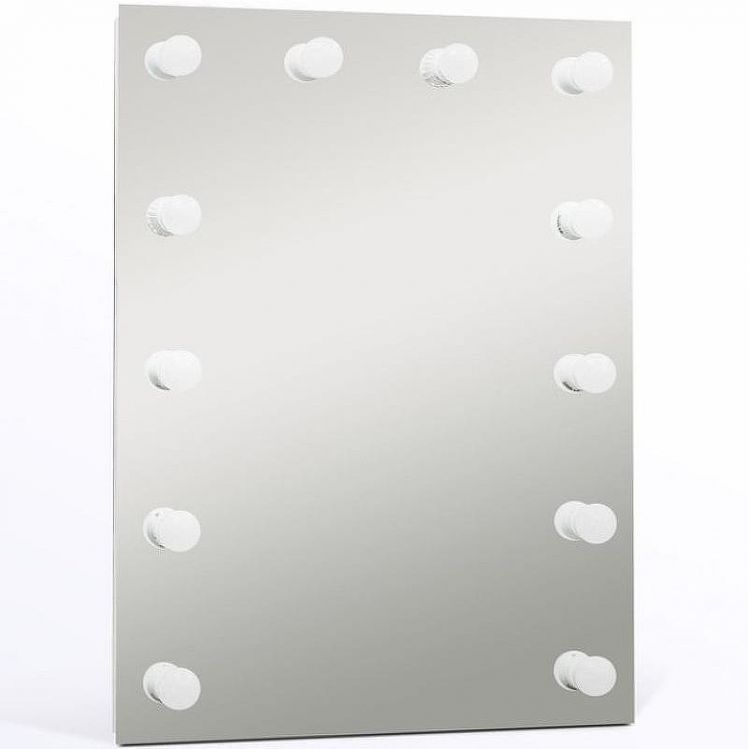 Зеркало Континент Бриджит 600х800 ЗГП03 гримерное с подсветкой с механическим выключателем