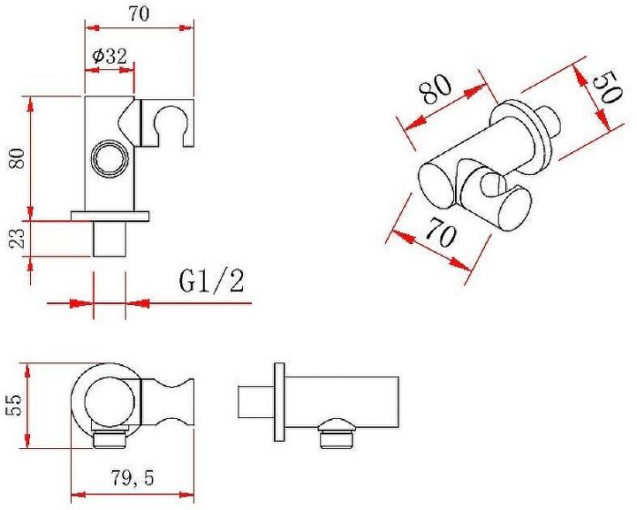 Душевая система Berges Nardis 3R Black 071008 Черная матовая