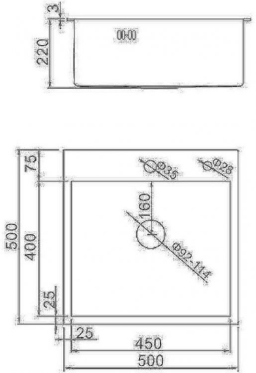 Кухонная мойка Aflorn Premium 50 AF95050 Сатин