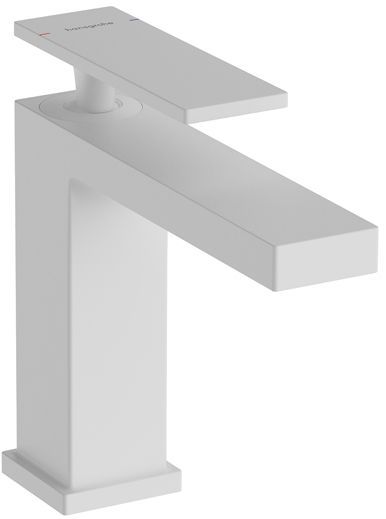 Hansgrohe Tecturis E Смеситель для раковины 110, однорычажный, со сливным гарнитуром, цвет: матовый белый
