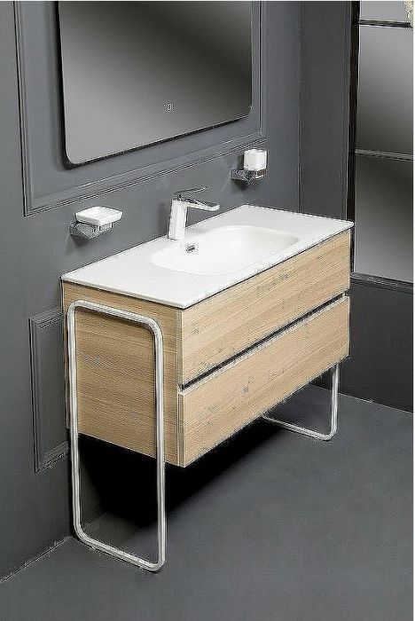 Тумба под раковину Boheme Armadi Art Vallessi 120 837-120-L подвесная Light Oak