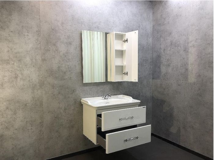 Зеркало со шкафом Comforty Неаполь 80 00004147561 Белое