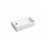 Умывальник CERAMICANOVA Element подвесной прямоугольный (чаша справа, отверстие под смеситель слева) цвет белый матовый CN6051RMW