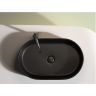 Умывальник CERAMICANOVA Element чаша накладная овальная (цвет Чёрный Матовый) CN6048MB