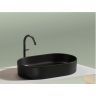Умывальник CERAMICANOVA Element чаша накладная овальная (цвет Чёрный Матовый) CN6048MB