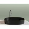 Умывальник CERAMICANOVA Element чаша накладная овальная (цвет Чёрный Матовый) CN6048MB