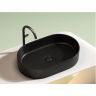 Умывальник CERAMICANOVA Element чаша накладная овальная (цвет Чёрный Матовый) CN6048MB
