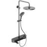 Душевая система Abelsberg Intensa SNS52655GM с термостатом цвет Космическая сталь