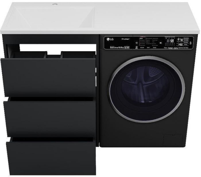 Тумба под раковину Brevita Grafit 120 GRA-01060-013Я Графит матовый