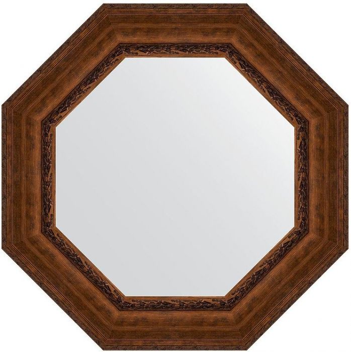 Зеркало Evoform Octagon 77х77 BY 7395 в багетной раме - Состаренная бронза с орнаментом 120