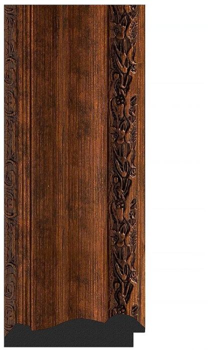 Зеркало Evoform Octagon 77х77 BY 7395 в багетной раме - Состаренная бронза с орнаментом 120