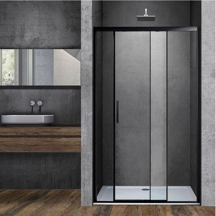 Душевая дверь Vincea Soft 130 VDS-3SO130CLB профиль Черный стекло прозрачное Душевая дверь Vincea Soft 130 VDS-3SO130CLB профиль Черный стекло прозрачное