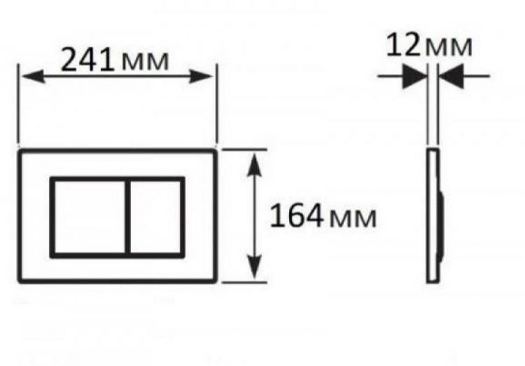 Клавиша смыва Nofer Hydrosmart 07811.B цвет Хром глянцевый