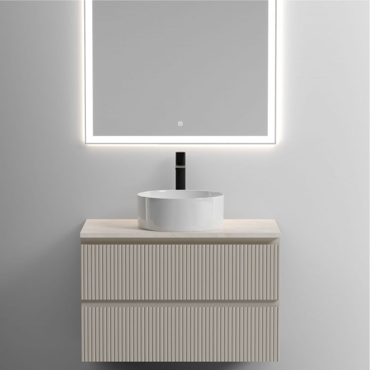 Столешница для ванной комнаты SANCOS 800х460 с отверстием под смеситель, цвет kreman, артикул TT80A2X, TT80A2X Столешница для ванной комнаты SANCOS 800х460 с отверстием под смеситель, цвет kreman, артикул TT80A2X, TT80A2X