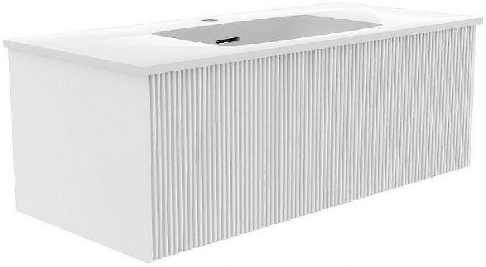 Тумба под раковину La Fenice Terra 100 FNC-01-TER-B-100 подвесная Белая матовая