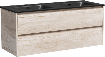 Тумба подвесная SANCOS под раковину Libra, дуб галифакс натуральный 1190х450х500 мм, LB120-2EG