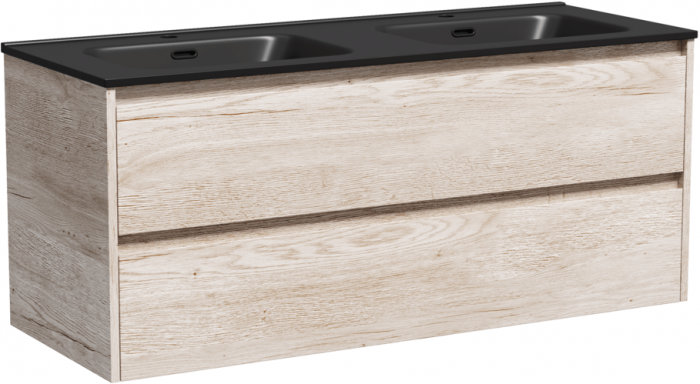 Тумба подвесная SANCOS под раковину Libra, дуб галифакс натуральный 1190х450х500 мм, LB120-2EG