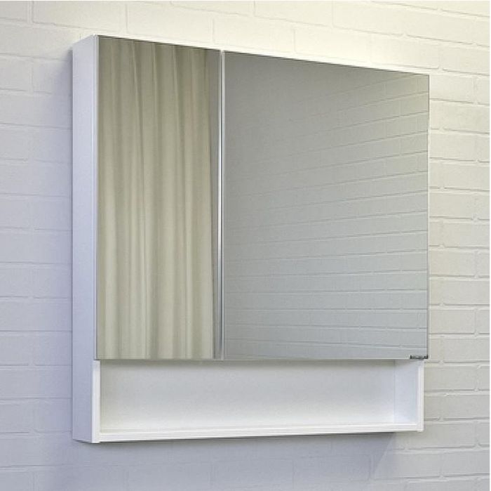 Зеркальный шкаф Comforty Никосия 80 00-00011198 Белый глянцевый