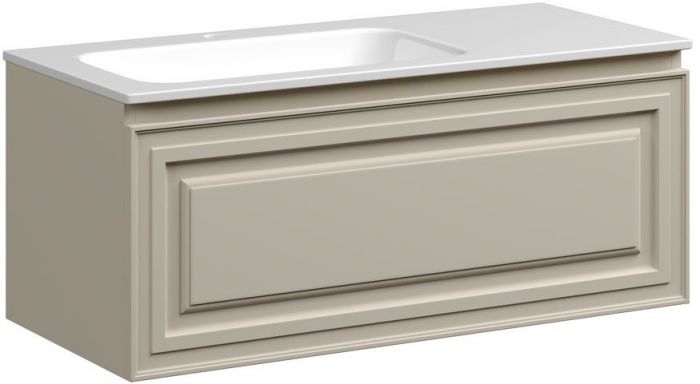 Тумба подвесная SANCOS под раковину Very левая, Beige Soft 995х445х406, VR100LCE