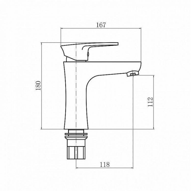 Смеситель для раковины Plstart PL1005-8 цвет Белый Смеситель для раковины Plstart PL1005-8 цвет Белый