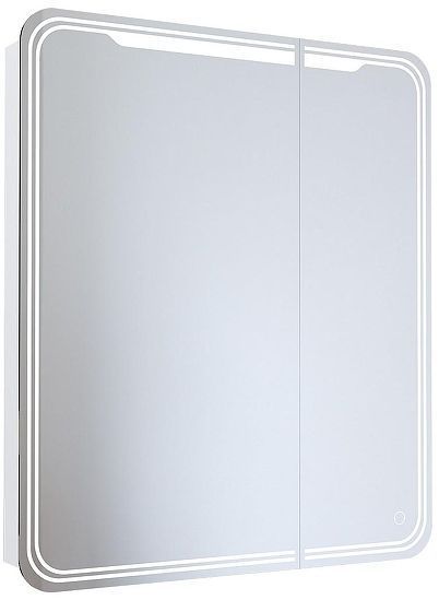 Зеркальный шкаф Mixline Виктория 70 R 547257 с подсветкой цвет Белый