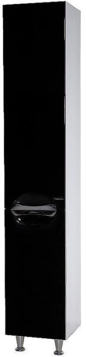 Шкаф пенал Bellezza Лагуна 35 L 4622107002044 Черный Белый