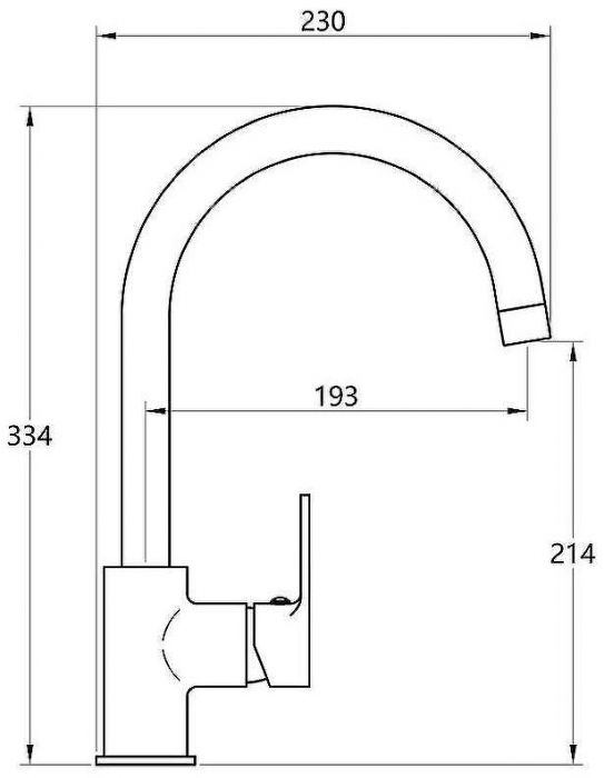 Смеситель для кухни Melodia della vita Aria MDV35715 Хром