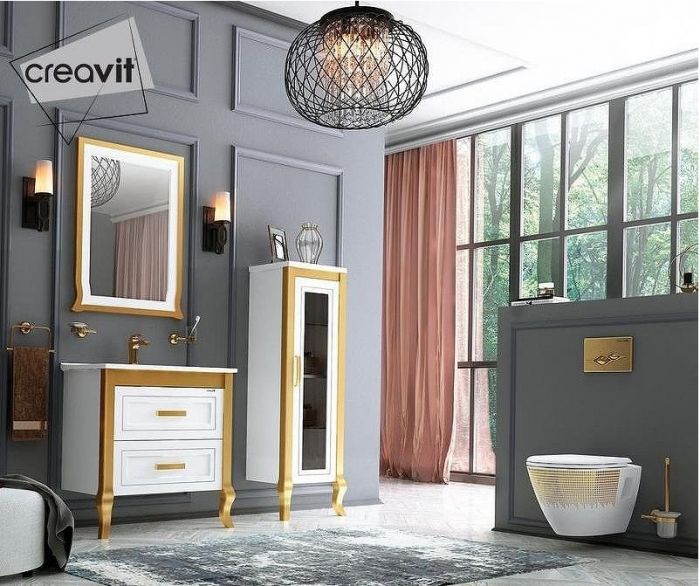 Унитаз биде Creavit Terra TP325-00CB00E-NA00 подвесной Белый с декором без сиденья