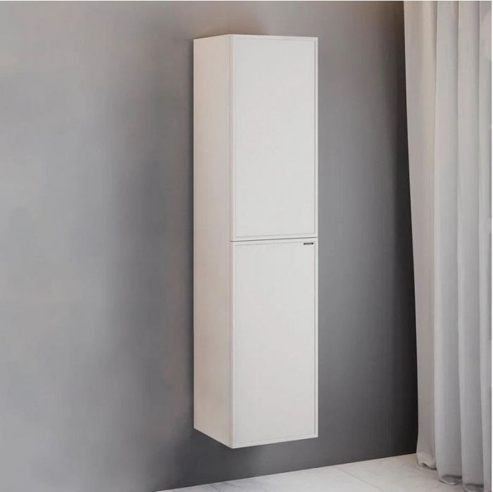 Шкаф пенал Comforty Мадрид 40 00-00017855 подвесной Серый шелк