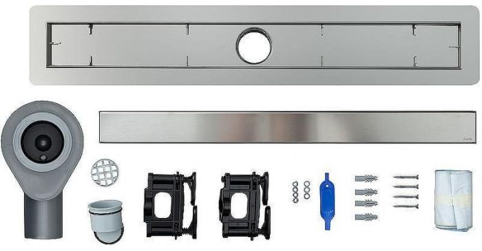 Душевой лоток Logan L001SL-600 306884 с решеткой Нержавеющая сталь / под плитку