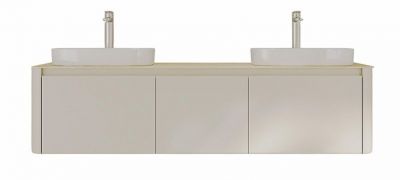 Тумба с раковиной Black&amp;White Universe U916.1600-2 160 9161600-2 цвет Beige glossy