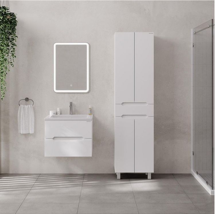 Шкаф пенал Onika Айленд 50 405003 цвет Белый