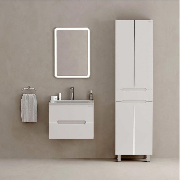 Шкаф пенал Onika Айленд 50 405003 цвет Белый