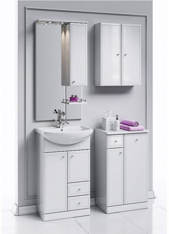 Тумба Aqwella Барселона 50 Ba.03.05 Белая